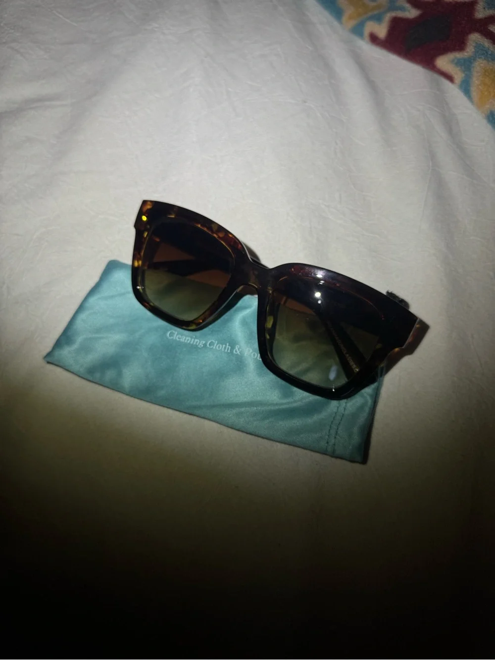 Women's Tortoiseshell Square Sunglasses with Brown Lenses